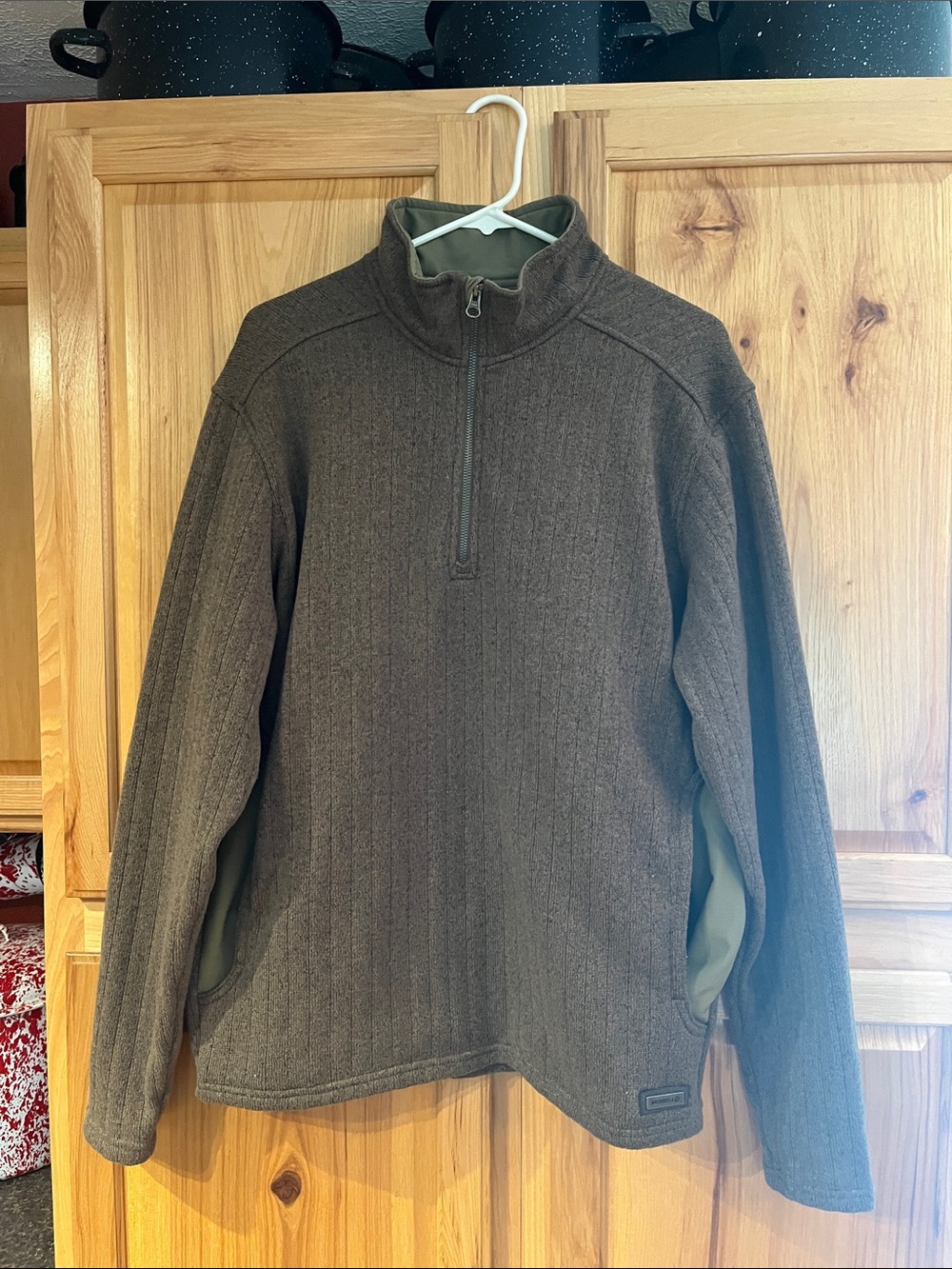 MERRELL Men's Quarter-Zip Pullover - Brown